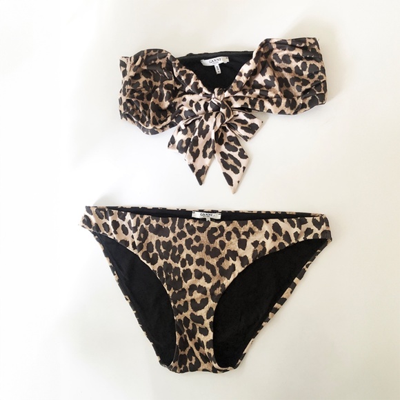 GANNI Bikini leopard print Size 40 - Picture 2 of 7